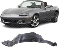 Front Fender Liner Left Driver Side Direct Replacement Compatible With 1999-2005 Mazda Miata MA1248122 NC1056141F