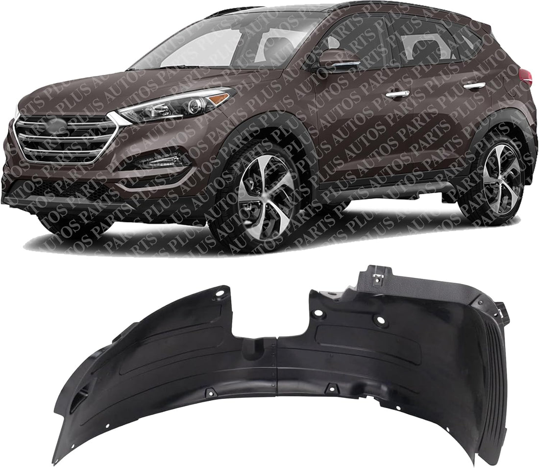 Front Fender Liner Left Driver Side Direct Replacement Compatible With 2016-2018 Hyundai Tucson HY1248185 86811D3010