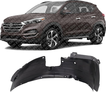 Front Fender Liner Left Driver Side Direct Replacement Compatible With 2016-2018 Hyundai Tucson HY1248185 86811D3010