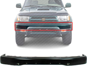 Front Bumper Face Bar Primed Steel With Fender Flare Holes Direct Replacement Compatible With 1999-2002 Toyota 4Runner TO1002166 5210135927