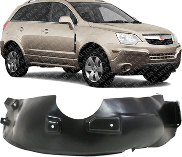 Front Fender Liner Right Passenger Side Direct Replacement Compatible with 2008-2010 Saturn Vue / 2012-2015 Chevrolet Captiva Sport GM1249193 22890050