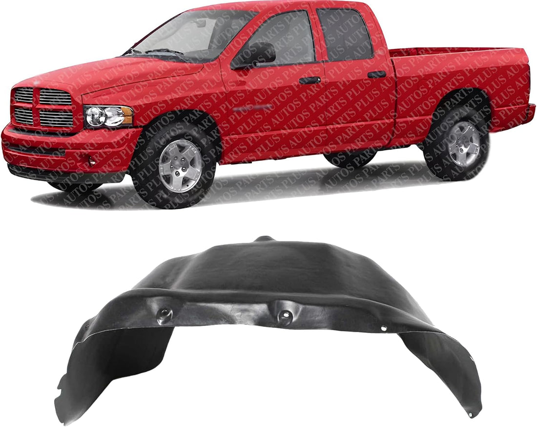 Front Fender Liner Left Driver Side Direct Replacement Compatible With 1994-2002 Dodge Ram 1500 2500 3500 CH1248104 55346053