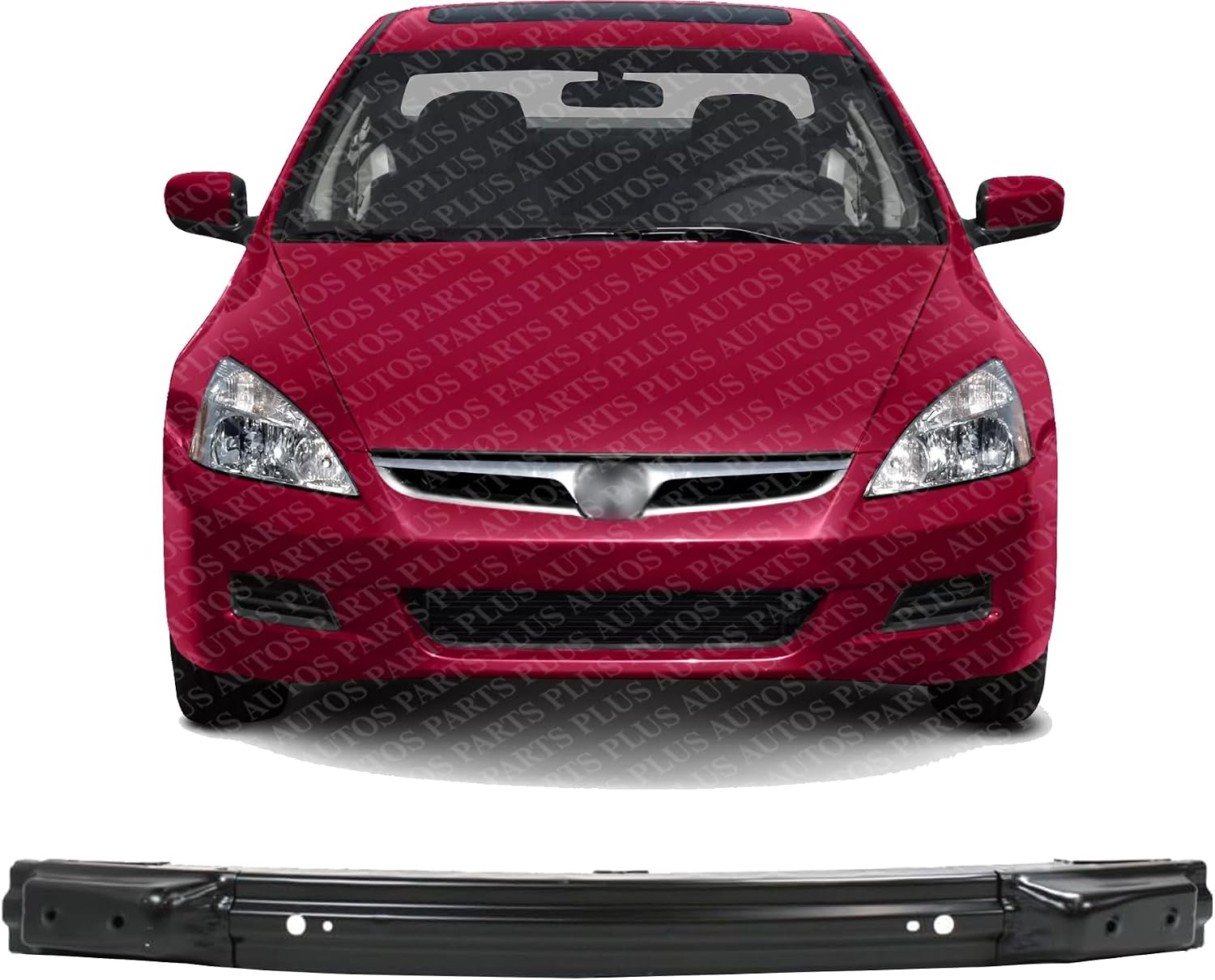 Front Bumper Reinforcement Steel Direct Replacement Compatible With 2003-2007 Honda Accord HO1006164 71130SDBA70ZZ