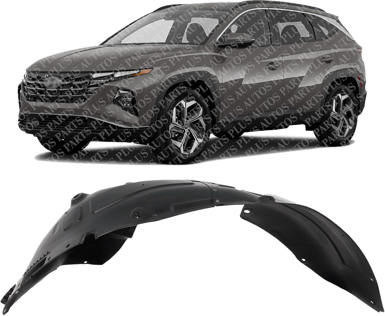Front Fender Liner Left Driver Side Direct Replacement Compatible With 2022-2023 Hyundai Tucson HY1248189 86811CW000