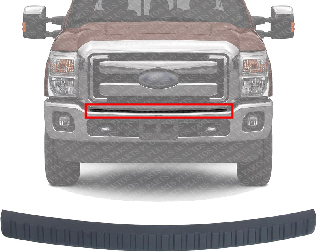 Front Bumper Pad Plastic Direct Replacement Compatible With 2011-2016 Ford F-Series Super Duty FO1019100 BC3Z17C829BA