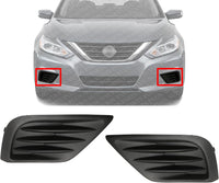 Set Of 2 Front Fog Light Cover Textured Left Driver & Right Passenger Side Direct Replacement Compatible With 2016-2018 Nissan Altima NI1038139 NI1039139 622569HS0A 622579HS0A