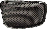 Front Grille Chrome Shell With Painted Silver Gray Insert Direct Replacement Compatible With 2015-2022 Chrysler 300 CH1200394 5SW16LAUAE