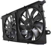 Front Radiator Cooling Dual Fan Shroud Assembly Plastic Direct Replacement Compatible with 2000-2005 Buick Lesabre/Pontiac Bonneville GM3115119 12487606