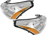 Set Of 2 Front Headlight Assembly Right Passenger & Left Driver Side Direct Replacement Compatible With 2008-2011 Ford Focus FO2502244 FO2503244 8S4Z13008F 8S4Z13008E