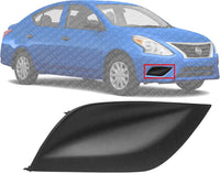 Front Fog Light Cover Textured Right Passenger Side Direct Replacement Compatible With 2015-2018 Nissan Versa NI1039133 622566W80B