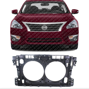 Front Radiator Support Plastic With Steel Direct Replacement Compatible With 2013-2015 Nissan Altima NI1225206 625003TA0A