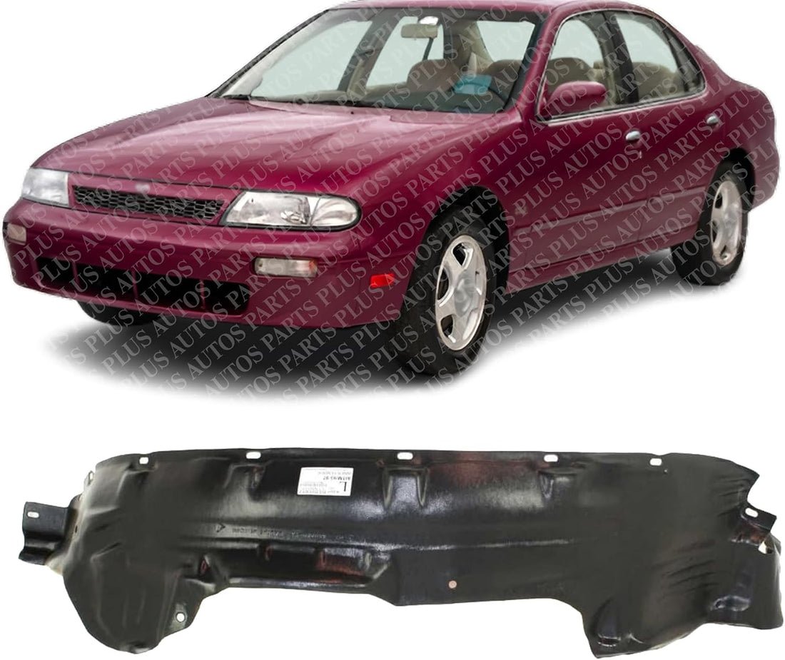 Front Fender Liner Left Driver Side Direct Replacement Compatible With 1993-1997 Nissan Altima NI1250106 638410E700