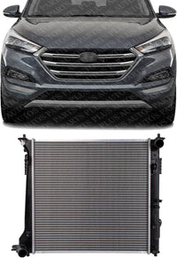 Front Radiator Aluminum Core Direct Replacement Compatible With 2016-2018 Hyundai Tucson HY3010211 25310D3200