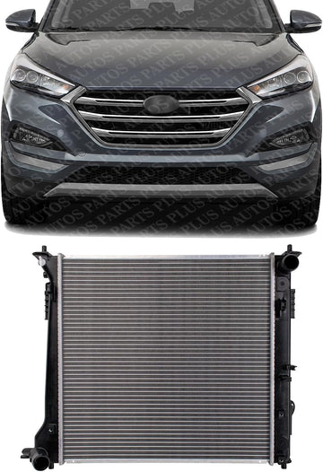Front Radiator Aluminum Core Direct Replacement Compatible With 2016-2018 Hyundai Tucson HY3010211 25310D3200