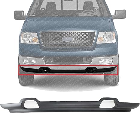 AUTOS PARTS PLUS Front Bumper Lower Valance Spoiler Textured Plastic with Tow Hook Holes Direct Replacement Compatible with 2007-2008 Ford F-150 FO1093108 6L3Z17626BAA