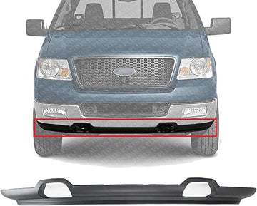 AUTOS PARTS PLUS Front Bumper Lower Valance Spoiler Textured Plastic with Tow Hook Holes Direct Replacement Compatible with 2007-2008 Ford F-150 FO1093108 6L3Z17626BAA