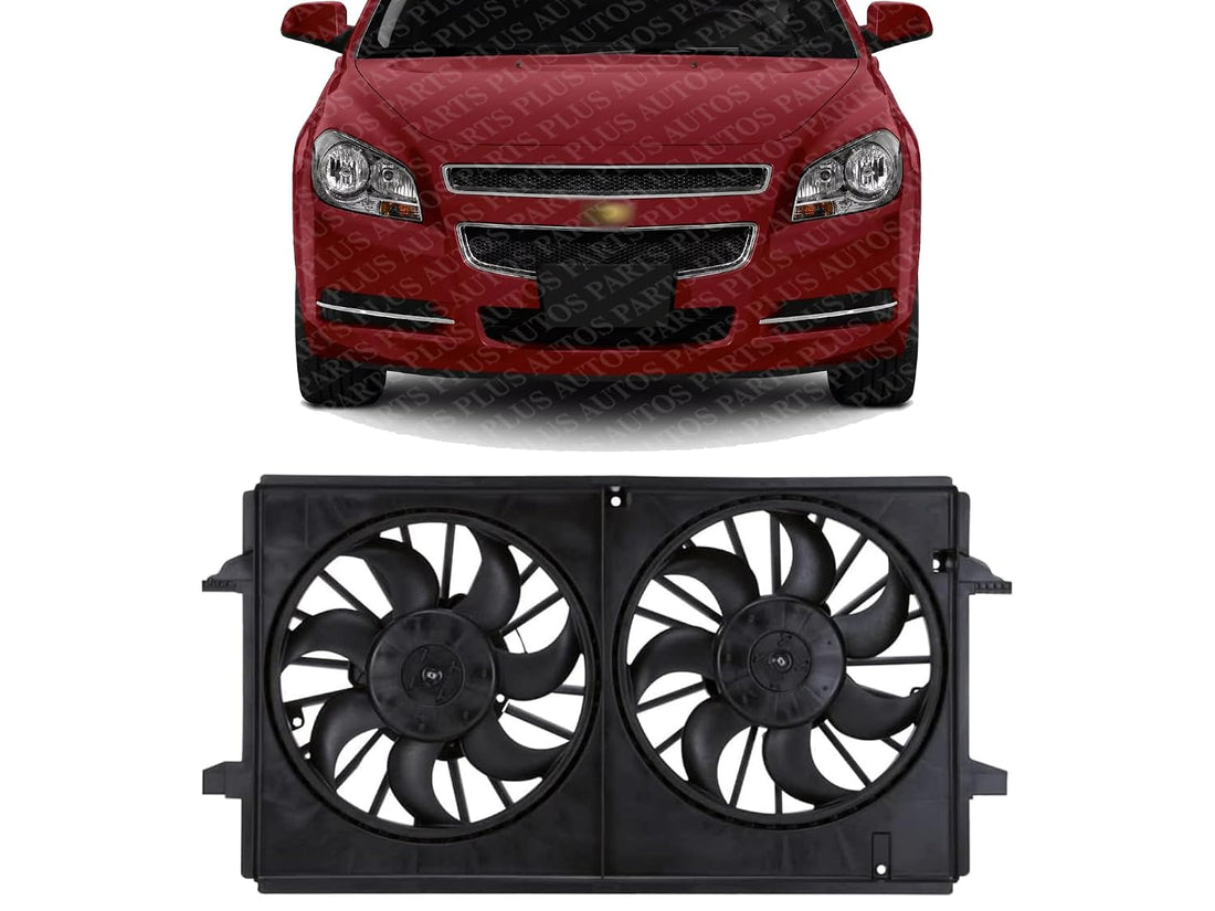 Front Radiator Fan Assembly Plastic Direct Replacement Compatible with 2006-2012 Chevrolet Malibu GM3115208 22719384