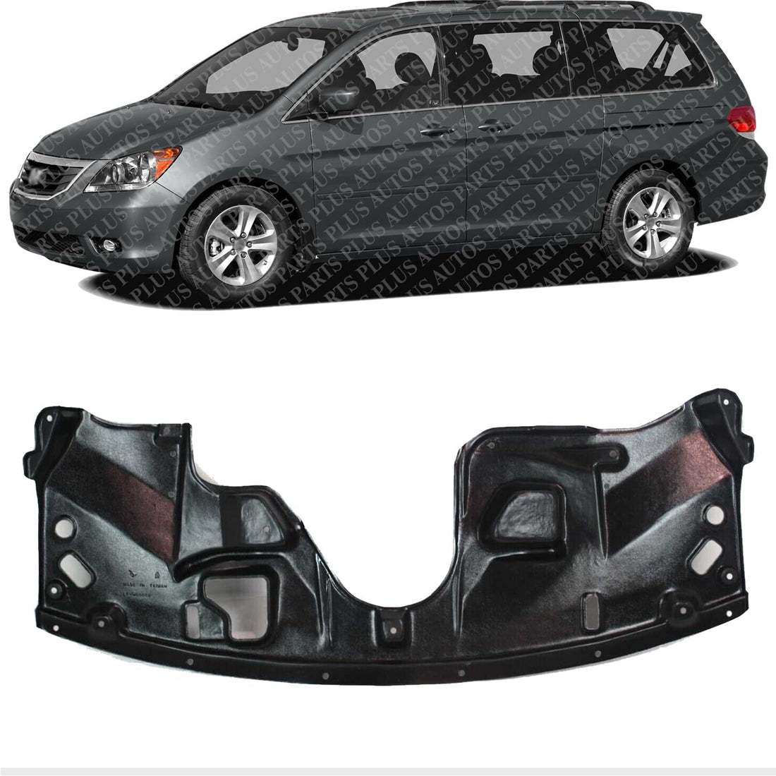 Front Engine Splash Shield Under Cover Direct Replacement Compatible with 2005-2010 Honda Odyssey HO1228104 74111SHJA02