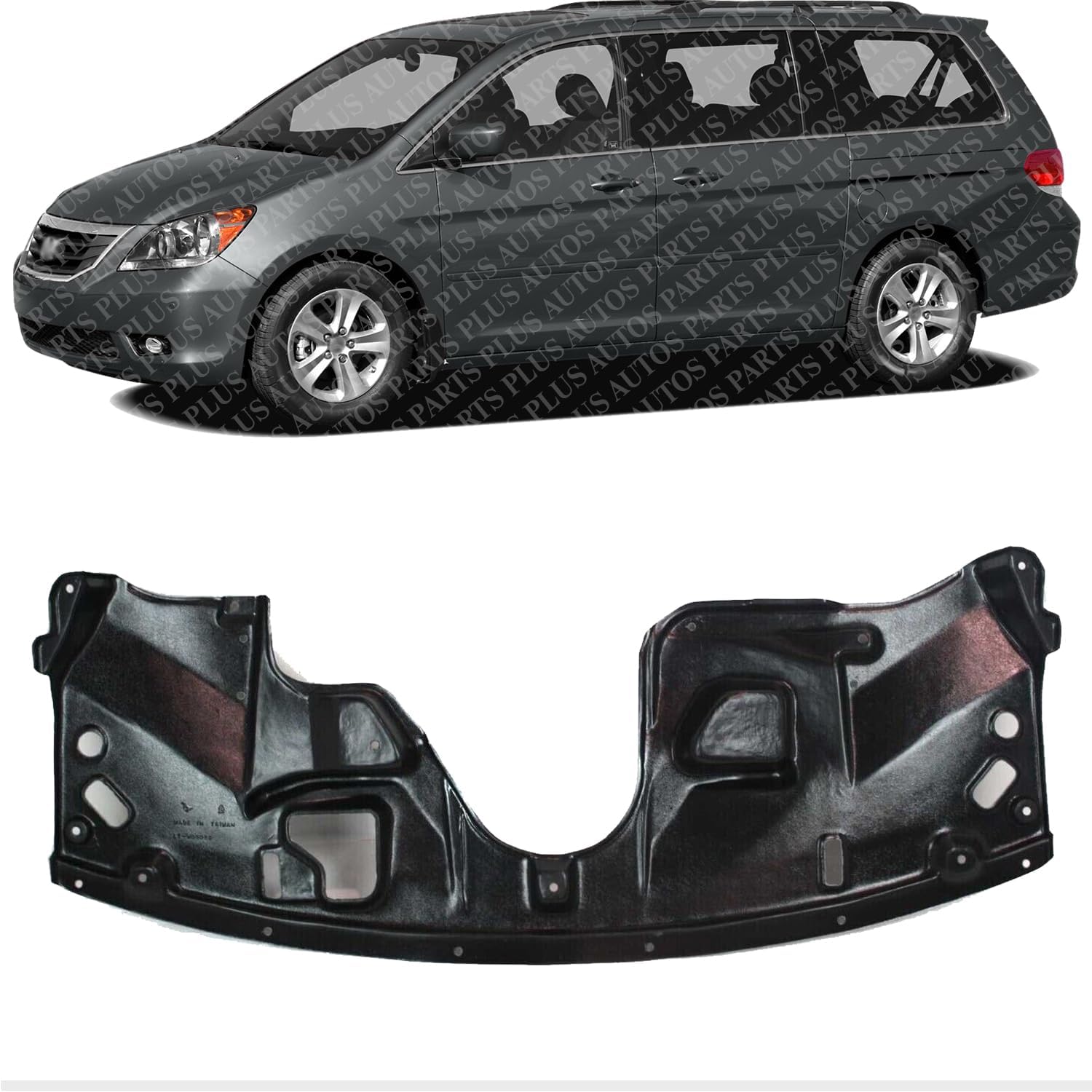 Front Engine Splash Shield Under Cover Direct Replacement Compatible with 2005-2010 Honda Odyssey HO1228104 74111SHJA02