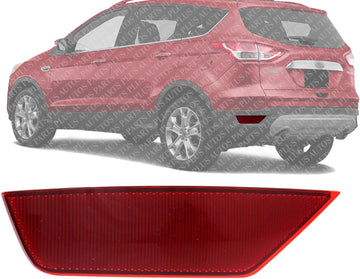 Rear Bumper Reflector Left Driver Side Direct Replacement Compatible With 2013-2019 Ford Escape FO1184102 CJ5Z15A449B