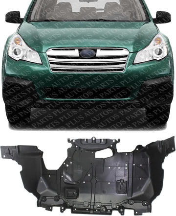 Front Engine Splash Shield Under Cover Assembly with Turbo Direct Replacement Compatible with 2009-2013 Subaru Forester SU1228107 56410SC001