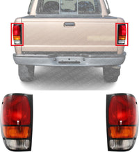 Set Of 2 Tail Lights Lens And Housing Right Passenger & Left Driver Side Direct Replacement Compatible With 1994-2000 Mazda Pickup MA2801108 MA2800108 ZZM051150P1 ZZM051160P1