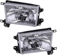 Set Of 2 Front Headlight Assembly Halogen Right Passenger & Left Driver Side Direct Replacement Compatible With 1999-2002 Toyota 4Runner TO2502128 TO2503128 8115035300 8111035320
