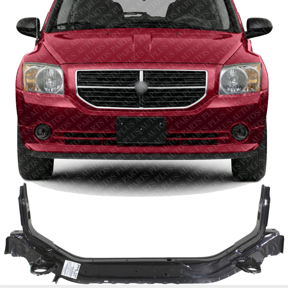 Front Radiator Lower Support Assembly Steel Direct Replacement Compatible With 2007-2012 Dodge Caliber / 2007-2017 Jeep Compass/Patriot CH1225226 5115402AH