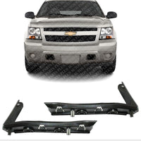 Set Of 2 Front Bumper Bracket Left Driver & Right Passenger Side Direct Replacement Compatible With 2007-2014 07-09 Chevrolet Suburban 1500,07-11 Avalanche,07-14 Tahoe GM1033111