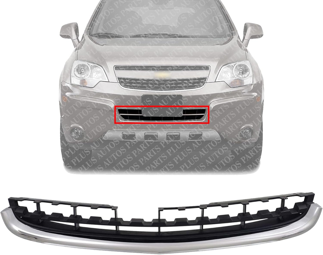 Front Radiator Grille Chrome Shell and Insert Direct Replacement Compatible With 2012-2015 Chevrolet Captiva Sport GM1200664 25911316