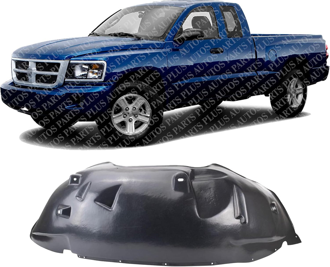 Front Fender Liner Left Driver Side Direct Replacement Compatible With 2005-2011 Dodge Dakota / 2006-2009 Mitsubishi Raider CH1248129 55077713AE