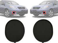 AUTOS PARTS PLUS Set Of 2 Front Fog Light Cover Primed Left Driver & Right Passenger Side Direct Replacement Compatible With 2005-2008 Toyota Matrix TO1039121 TO1038121 5212702180 5212802210