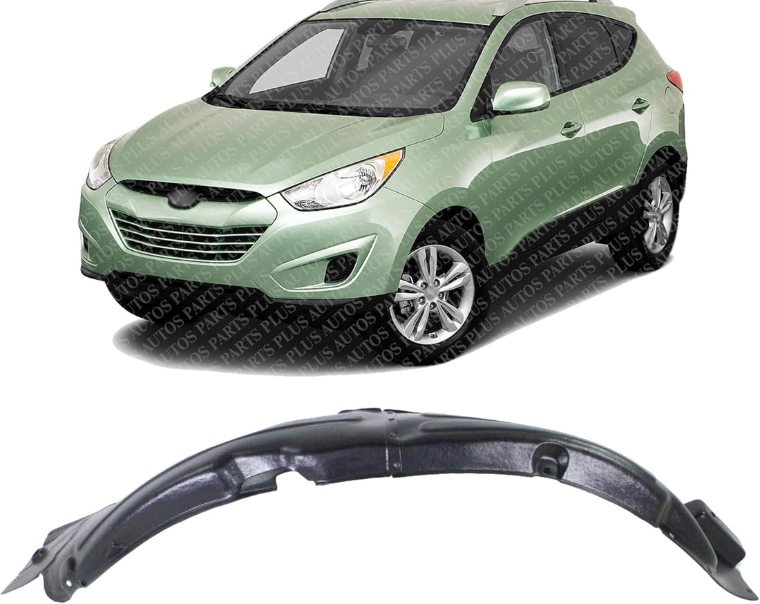 Front Fender Liner Left Driver Side Direct Replacement Compatible With 2010-2013 Hyundai Tucson HY1248121 868112S001