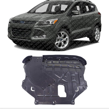 Front Engine Splash Shield Under Cover Direct Replacement Compatible with 2013-2019 Ford Escape / 2015-2019 Lincoln MKC FO1228125 EJ7Z6P013A