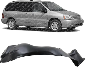 Front Fender Liner Right Passenger Side Direct Replacement Compatible with 2004-2007 Mercury Monterey/Ford Freestar FO1249121 3F2Z16102BA