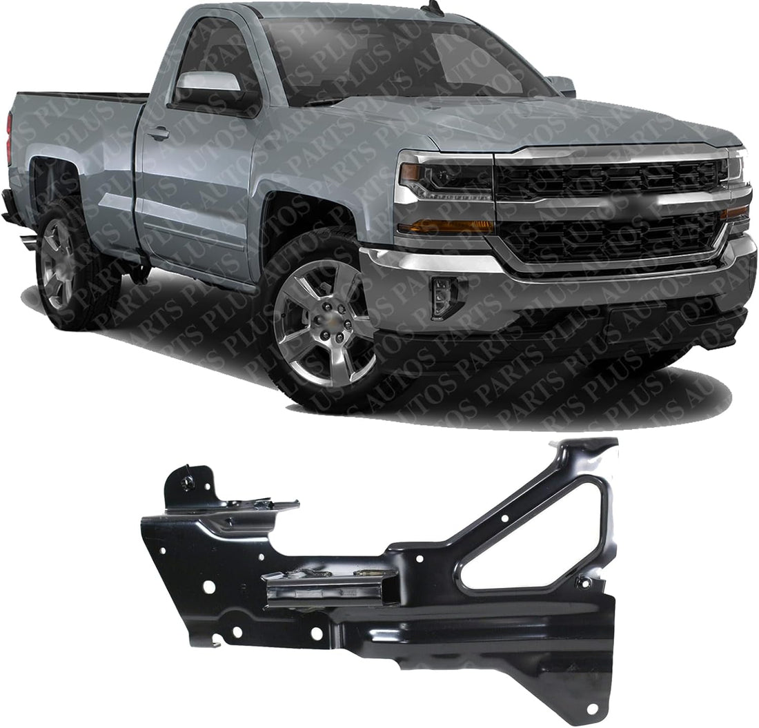 Front Bumper Inner Bracket Steel Right Passenger Side Direct Replacement Compatible With 2016-2018 Chevrolet Silverado 1500 GM1063113 84029774