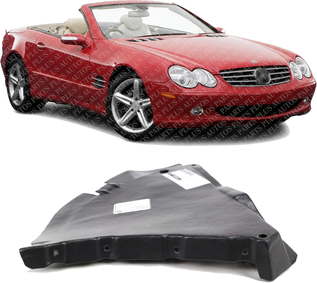 Front Lower Section Fender Liner Right Passenger Side Direct Replacement Compatible With 2003-2006 Mercedes Benz SL-Class MB1251109 2306900830