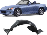 Front Fender Liner Left Driver Side Direct Replacement Compatible With 2000-2003 Honda S2000 HO1250105 74151S2A020