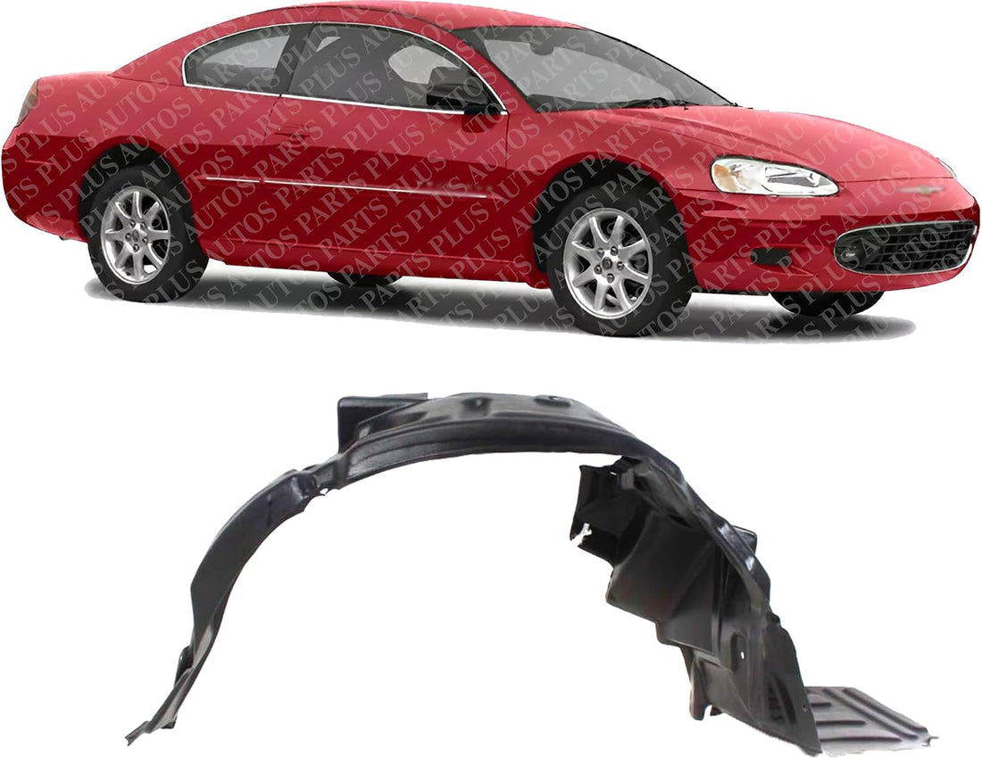 Front Fender Liner Right Passenger Side Direct Replacement Compatible With 2001-2002 Chrysler Sebring CH1251134 MR990646