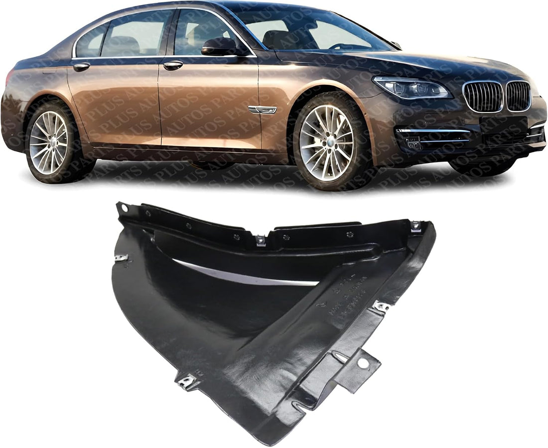 Front Lower Section Fender Liner Plastic Right Passenger Side Direct Replacement Compatible With 2010-2015 BMW 7-Series BM1251132 51757898892