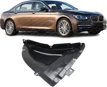 Front Lower Section Fender Liner Plastic Right Passenger Side Direct Replacement Compatible With 2010-2015 BMW 7-Series BM1251132 51757898892