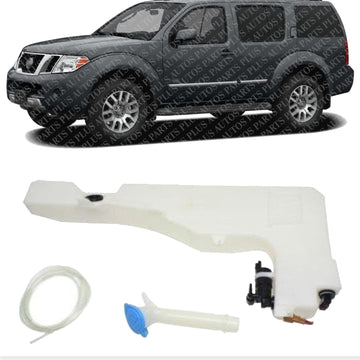 Washer Reservoir Tank Assembly Direct Replacement Compatible With 2005-2008 Nissan Pathfinder Xterra NI1288132 28910EA000