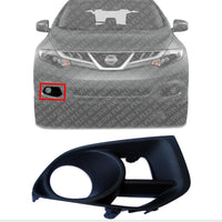 Front Fog Light Molding Textured Right Passenger Side Direct Replacement Compatible With 2011-2014 Nissan Murano NI1039116 620741GR0A