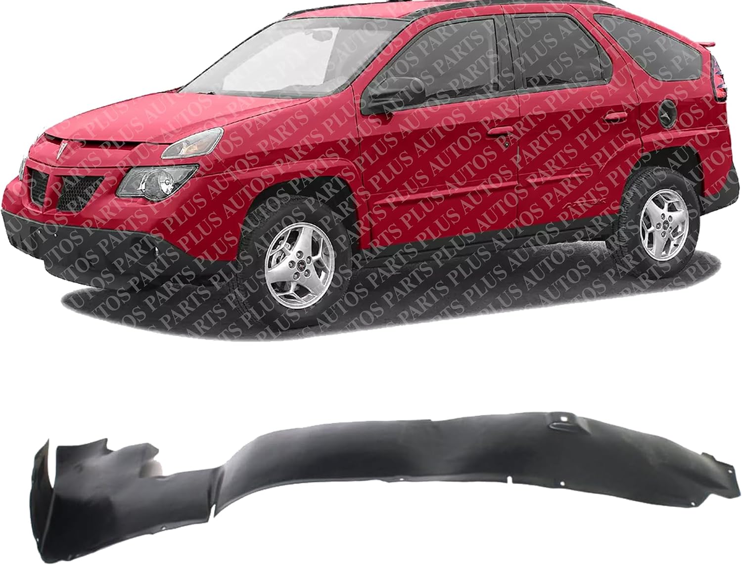 Front Fender Liner Left Driver Side Direct Replacement Compatible With 2001-2005 Pontiac Aztek GM1248158 10412851