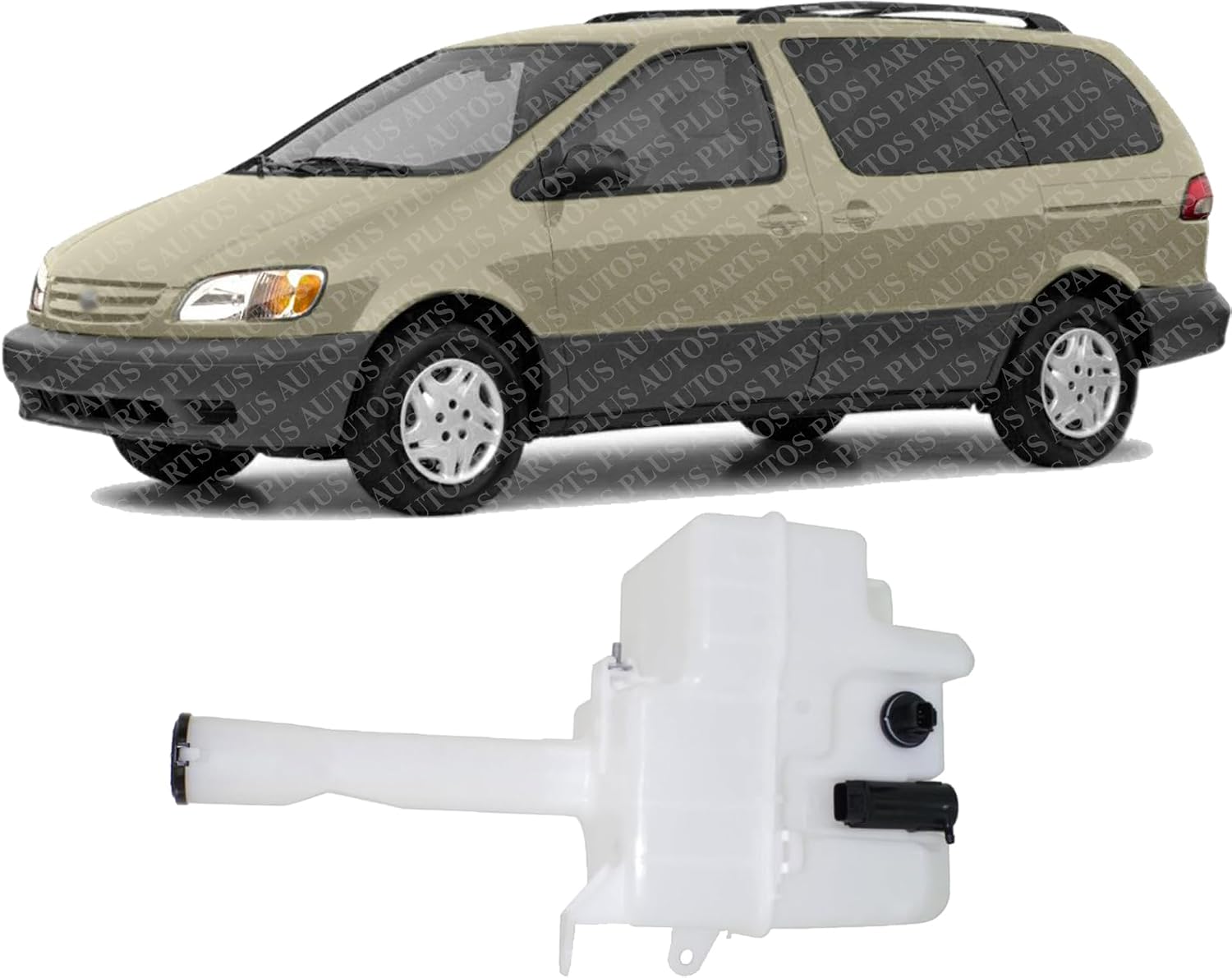 Front Washer Reservoir Direct Replacement Compatible With 1998-2003 Toyota Sienna TO1288205 8531508010-PFM