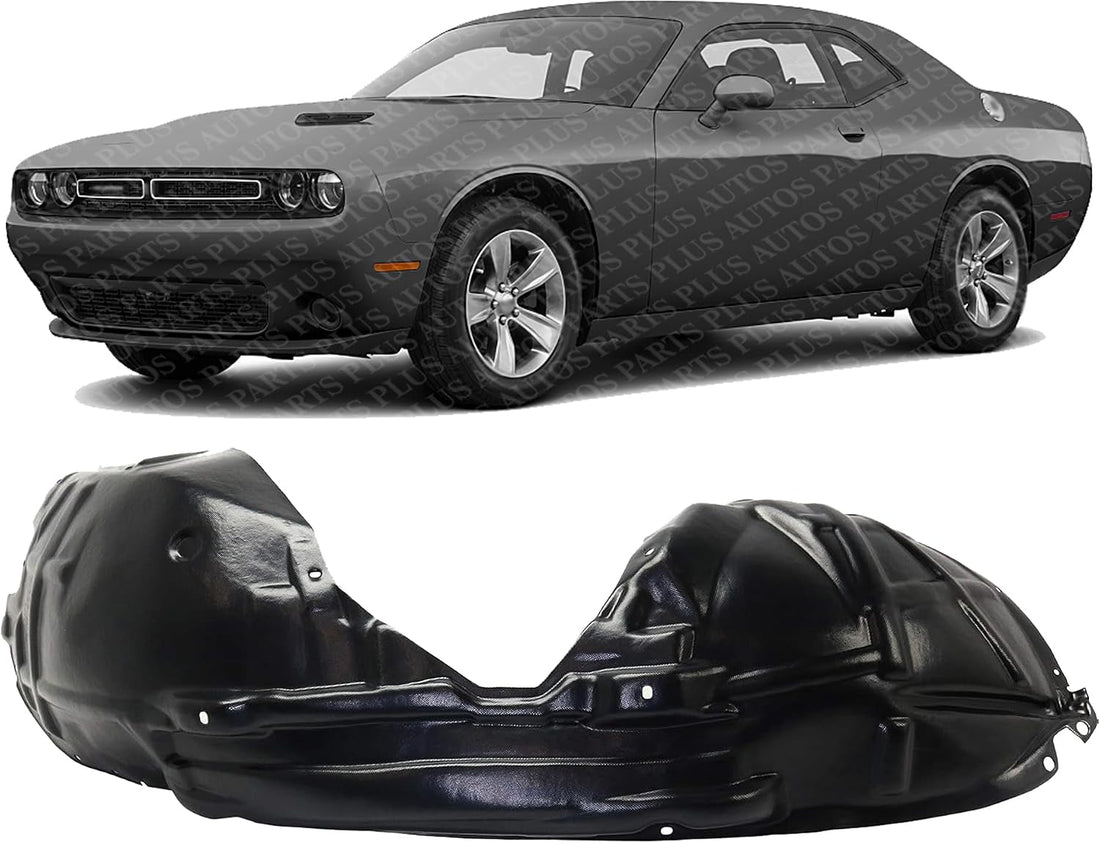 Front Fender Liner Left Driver Side Direct Replacement Compatible With 2015-2023 Dodge Challenger CH1248172 68175061AH