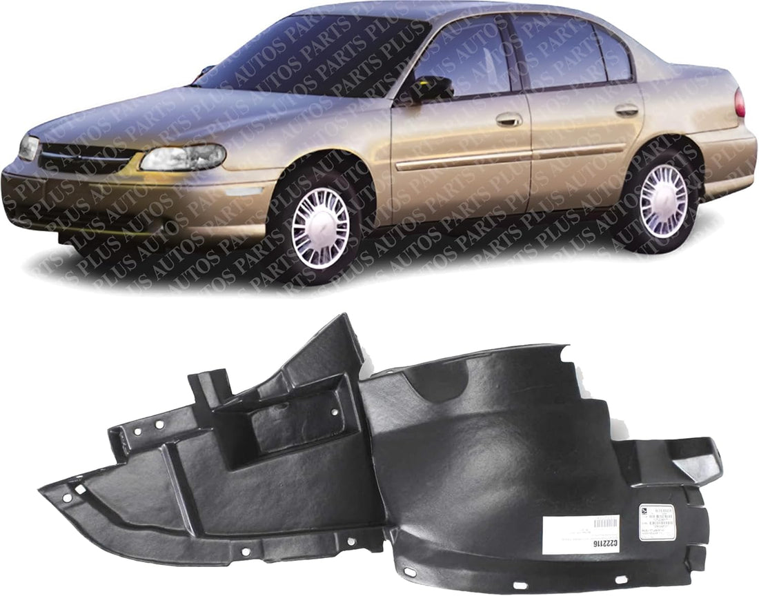 Front Section Fender Liner Left Driver Side Direct Replacement Compatible With 1997-2003 Chevrolet Malibu / 2004-2005 Classic / 1997-1999 Oldsmobile Cutlass GM1248121 22610205