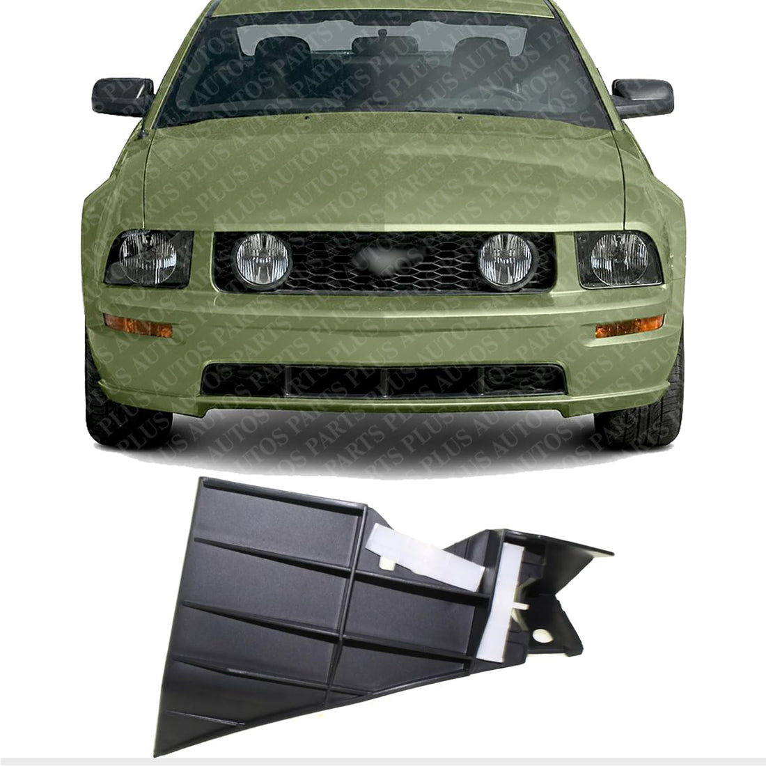 Front Bumper Bracket Right Passenger Side Direct Replacement Compatible With 2005-2009 Ford Mustang FO1027110 5R3Z17C861AA