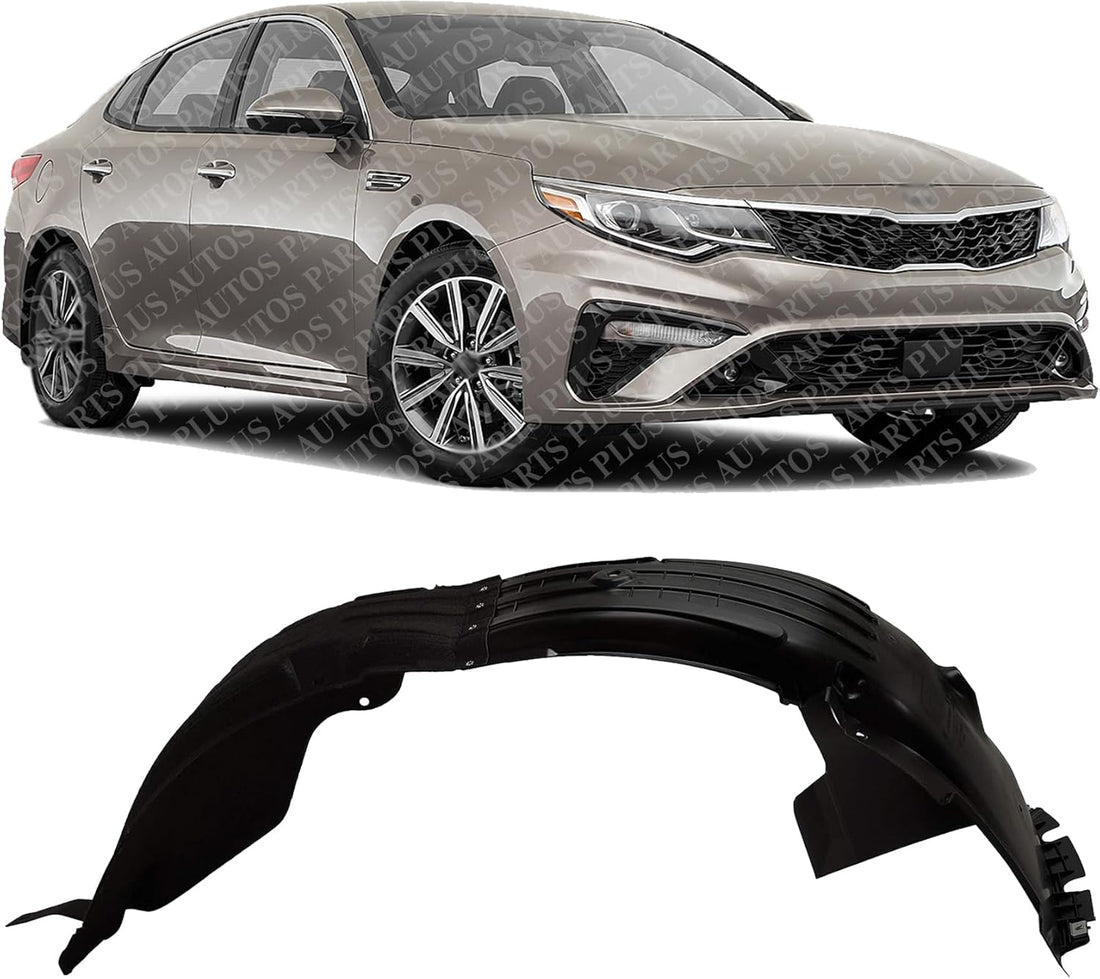 Front Fender Liner Right Passenger Side Direct Replacement Compatible With 2019-2020 Kia Optima KI1249158 86812D5500
