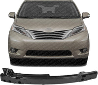 Front Bumper Reinforcement Steel Direct Replacement Compatible With 2015-2020 Toyota Sienna TO1006250 TO1006251 5202108030 5202108040